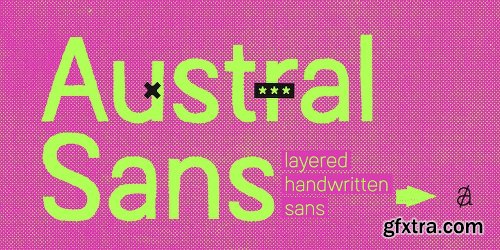 Austral Sans Font Family - 18 Fonts $999