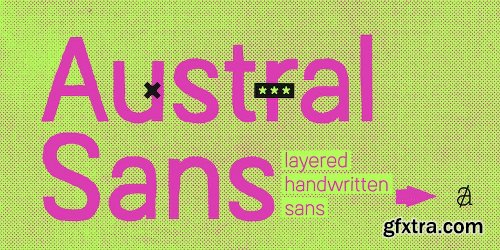 Austral Sans Font Family - 18 Fonts $999