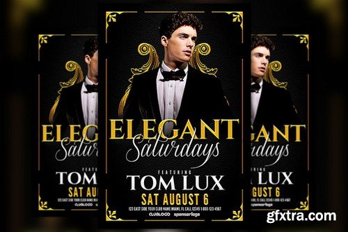 CM - Elegant Saturday Party Flyer 828633