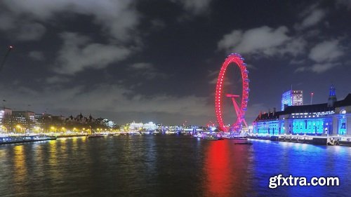 London Night London Eye