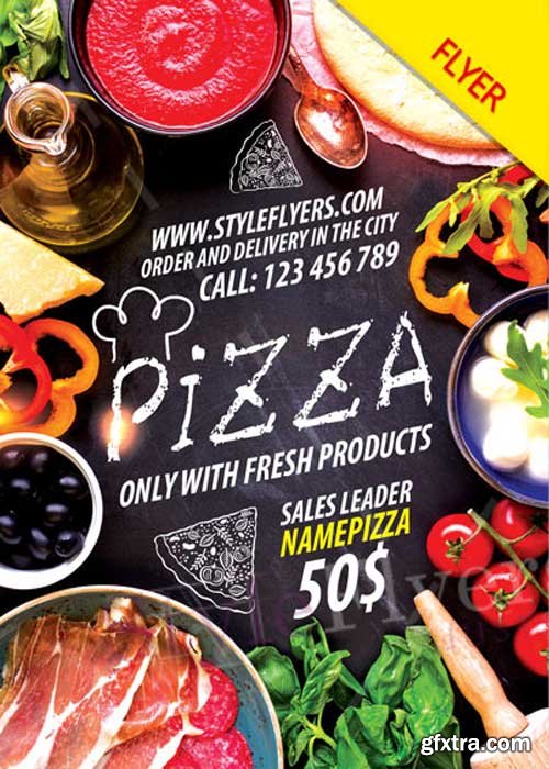 Pizza V5 PSD Flyer Template