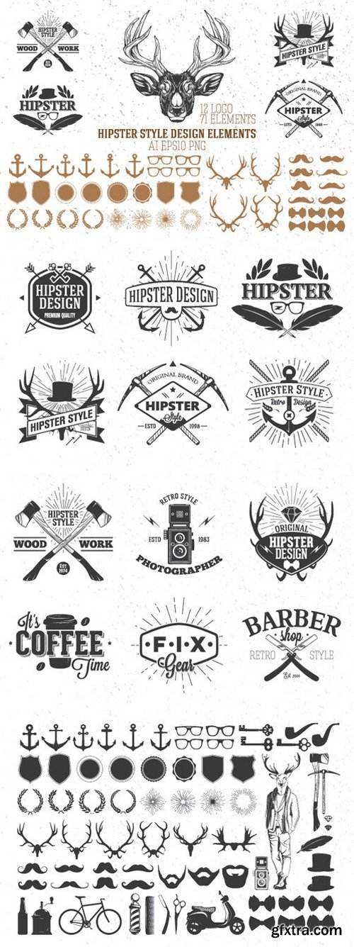 CM - Hipster style design elements 936471