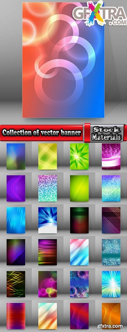 Collection of vector banner picture card flyer poster invitation card 6-25 EPS