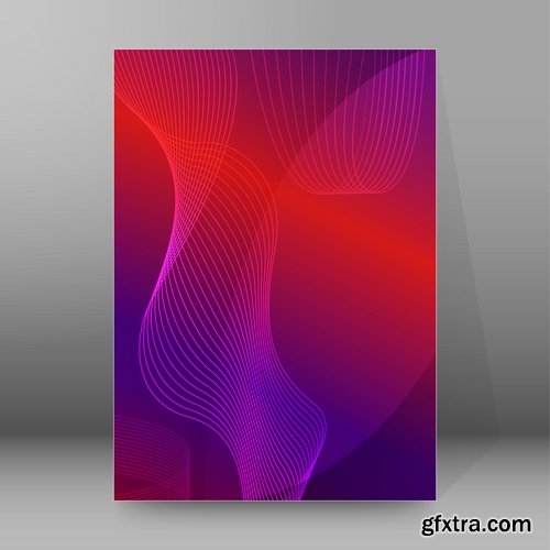 Collection of vector banner picture card flyer poster invitation card 6-25 EPS