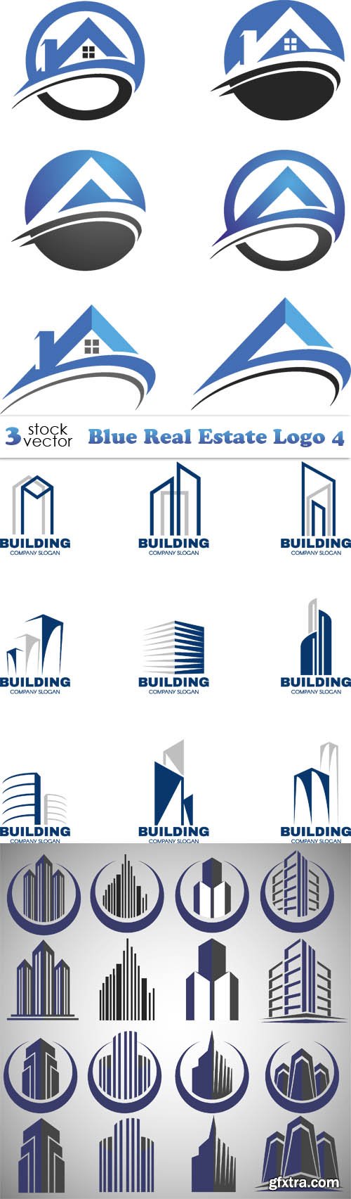 Vectors - Blue Real Estate Logo 4