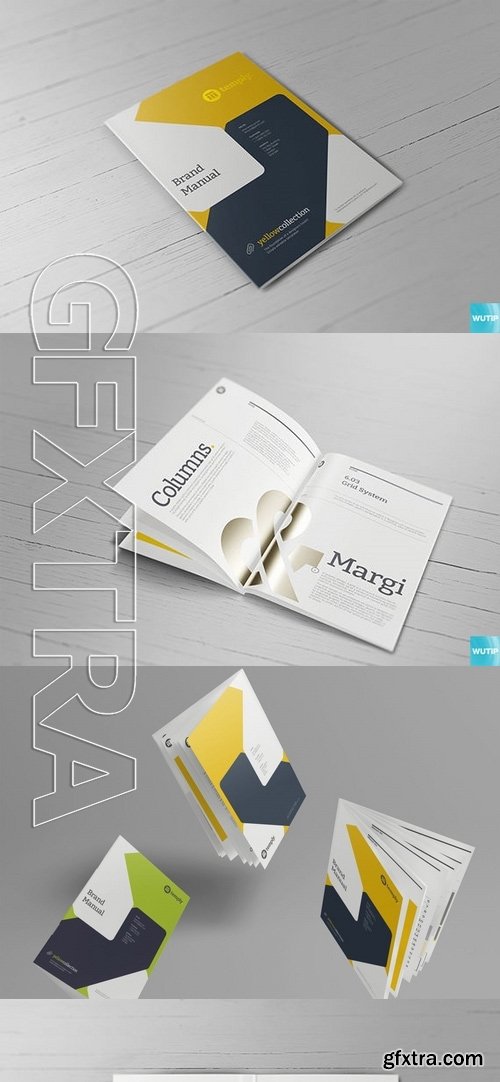 A4 Brochure Magazine-Booklet Mockups