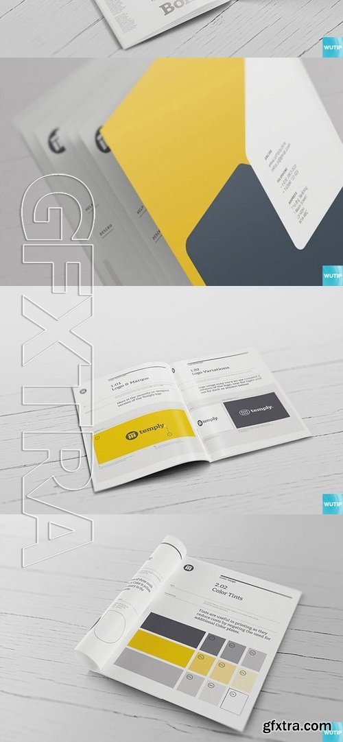 A4 Brochure Magazine-Booklet Mockups