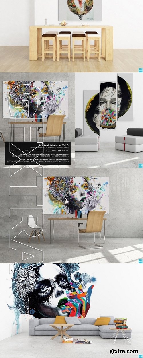 Art Wall Mockups Vol5