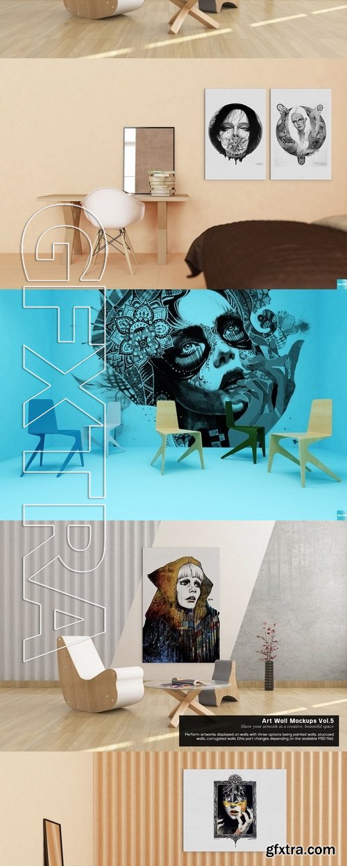 Art Wall Mockups Vol5