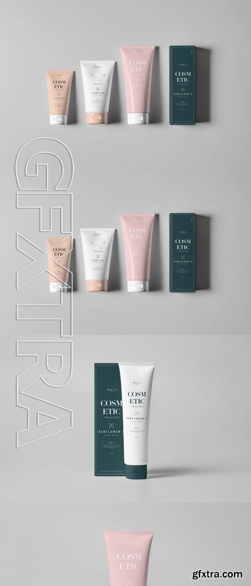 Cosmetic Tube & Box Mock-up