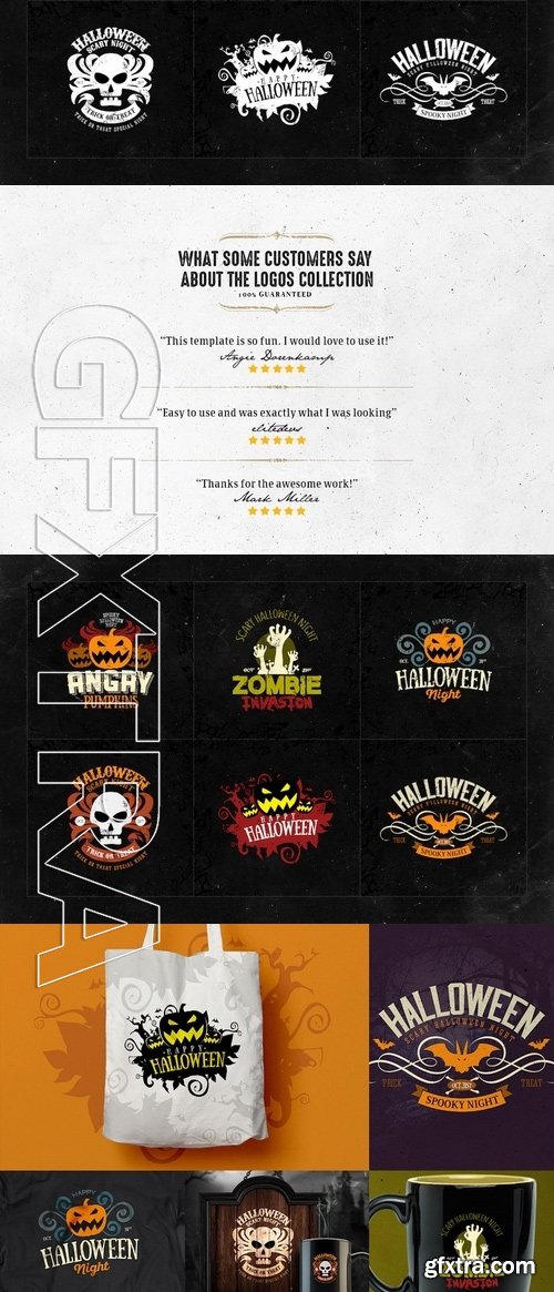 Happy Halloween Logo Templates