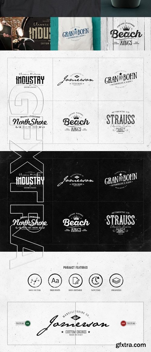 Vintage Logos Design Vol07