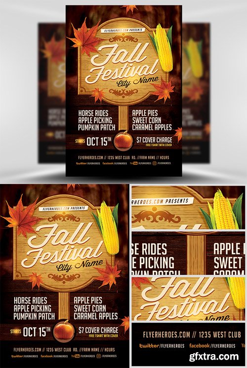 Fall Festival Flyer Template 3