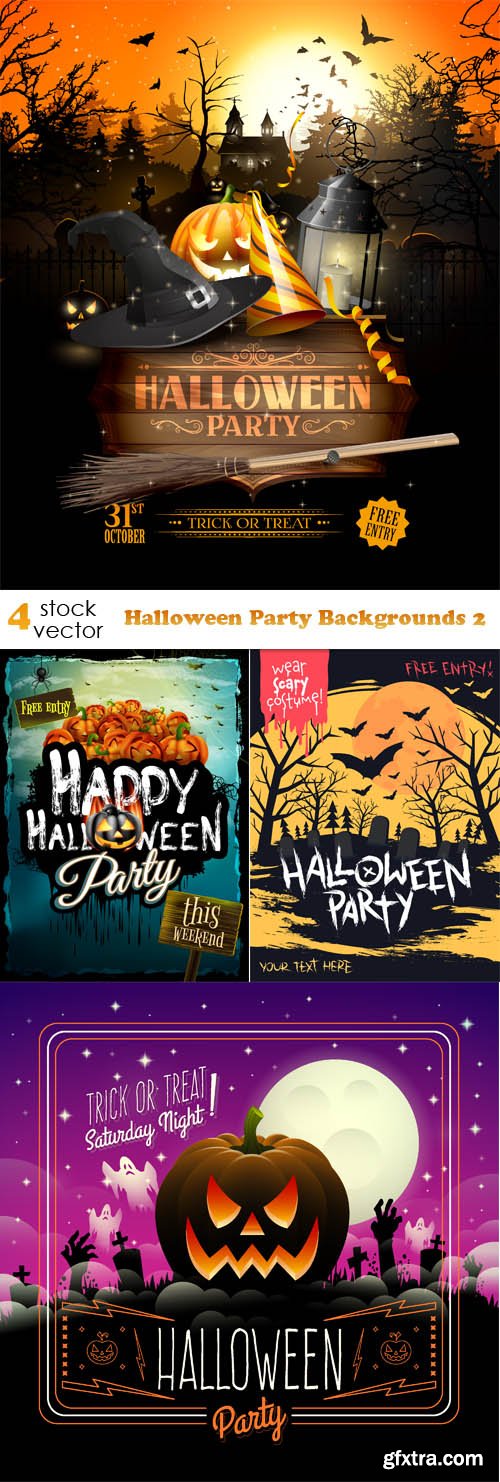 Vectors - Halloween Party Backgrounds 2