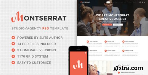 ThemeForest - Montserrat - Agency PSD Template 15510430