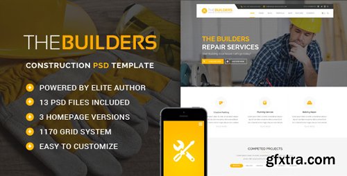 ThemeForest - The Builders - Construction PSD Template 15374619