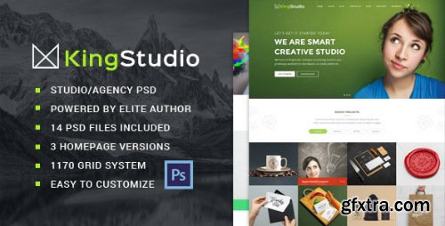 ThemeForest - King Studio - Creative PSD Template 15092104