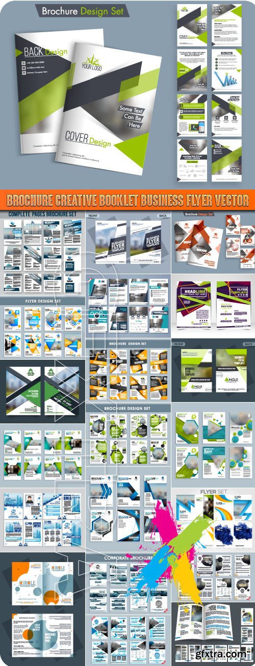 Brochure creative booklet business flyer vector