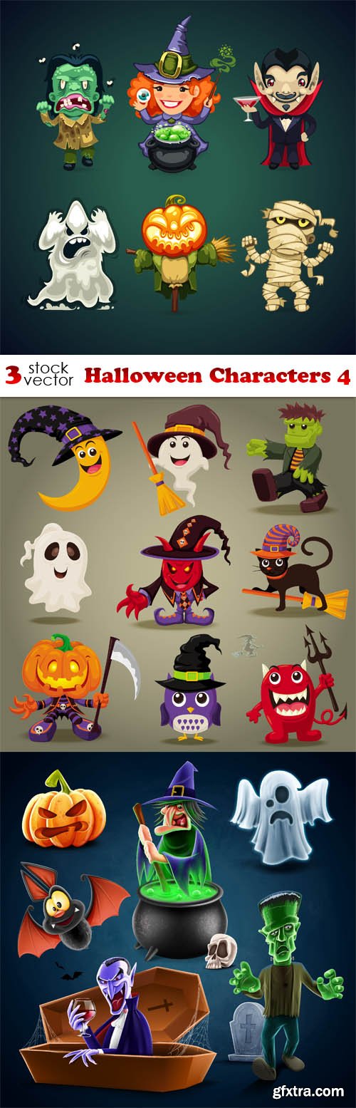 Vectors - Halloween Characters 4