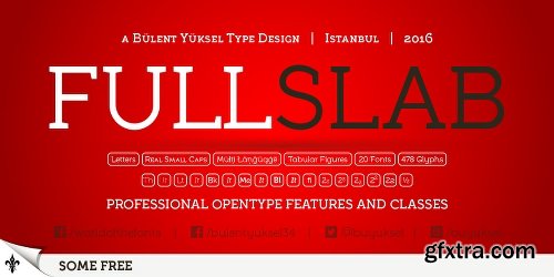 Full Slab Font Family - 20 Fonts