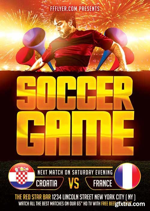 Soccer Match V5 Flyer Template