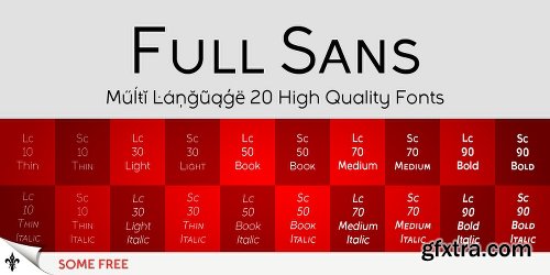 Full Sans Font Family - 20 Fonts