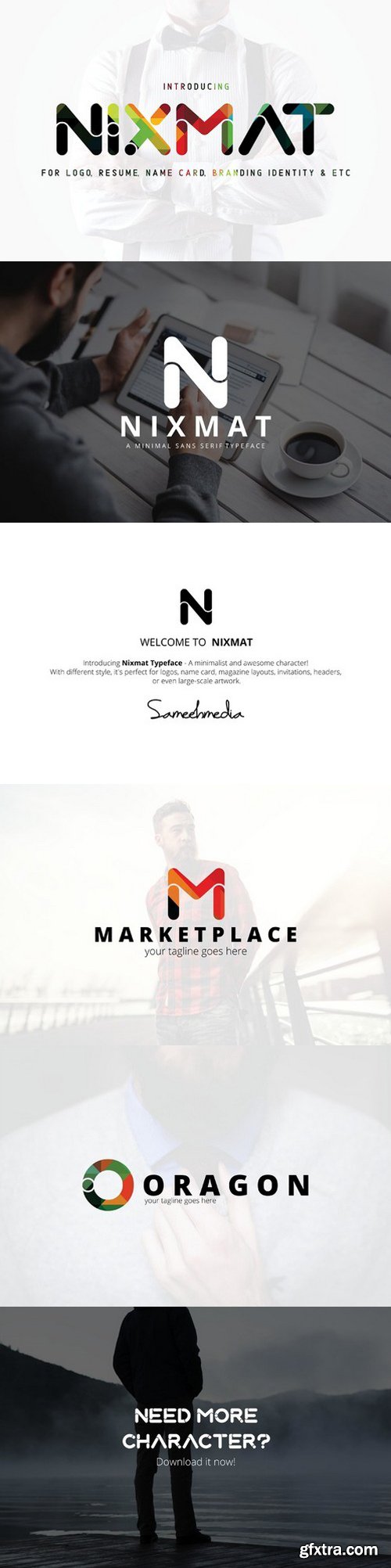 CM - Nixmat | A Brand Identity Font 941210