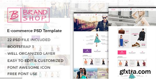 ThemeForest - Brandshop - eCommerce PSD Template 16287511