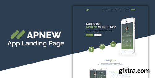 ThemeForest - ApNew - App Landing PSD Template 16070040