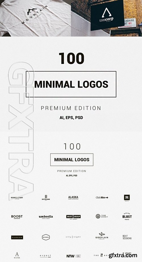 100 Minimal Logos - Premium Edition