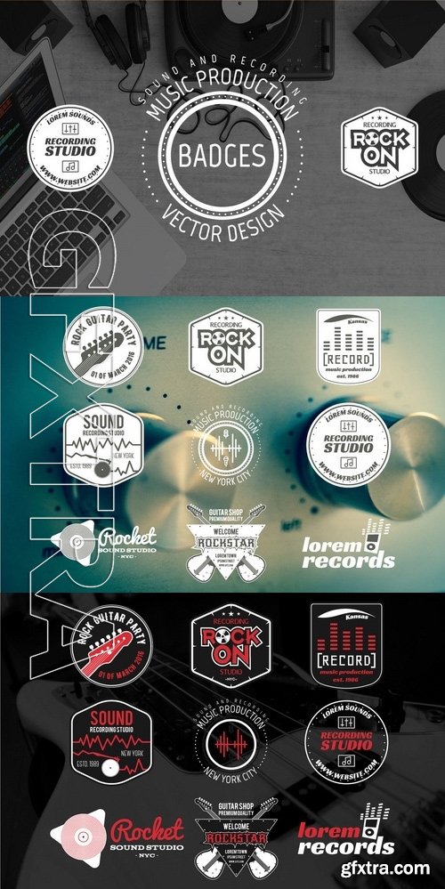 Music Recording & Sound Badges