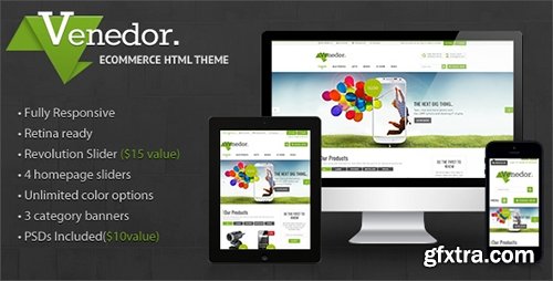 ThemeForest - Venedor v1.6.1 - Premium Bootstrap Ecommerce HTML5 Template - 7426521