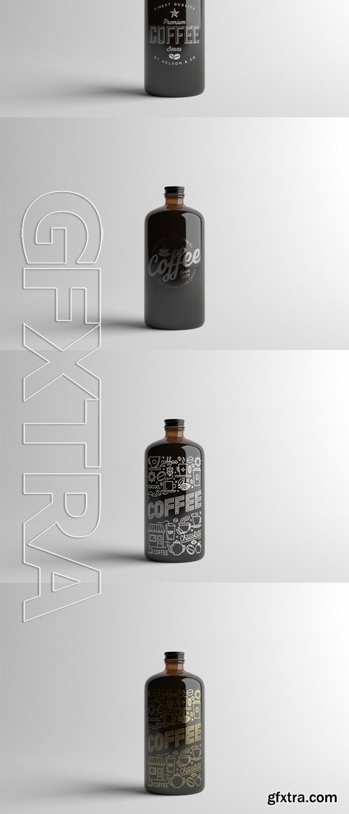 Coffee Bottle Packaging Mock-Up