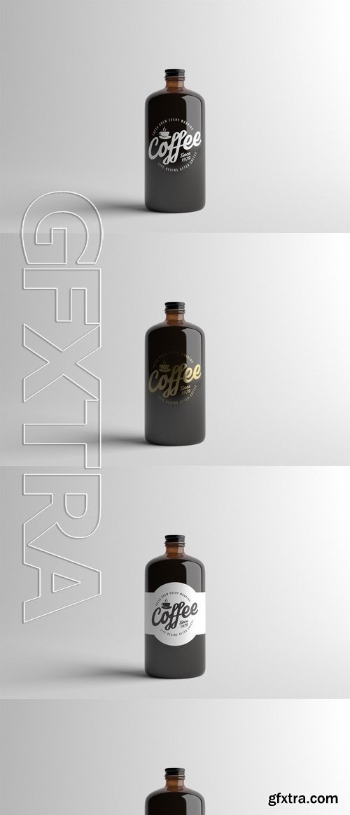 Coffee Bottle Packaging Mock-Up