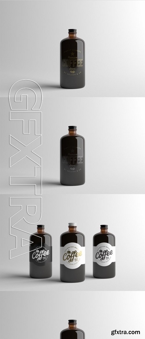 Coffee Bottle Packaging Mock-Up