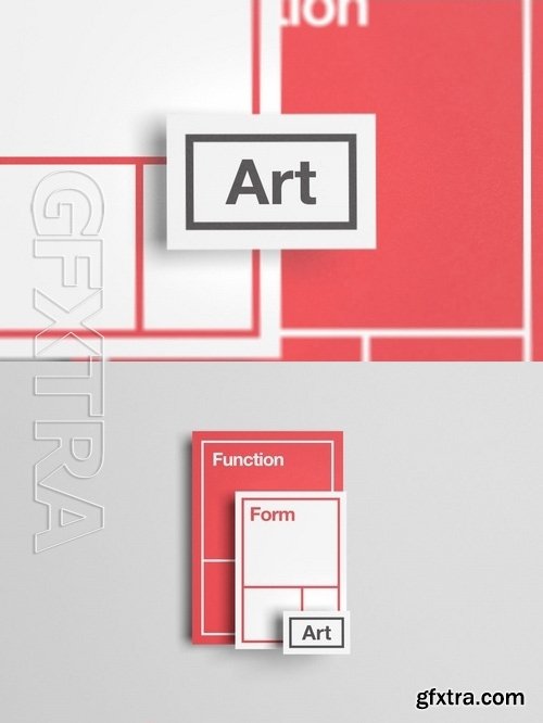 Floating Stationery Mock-Up