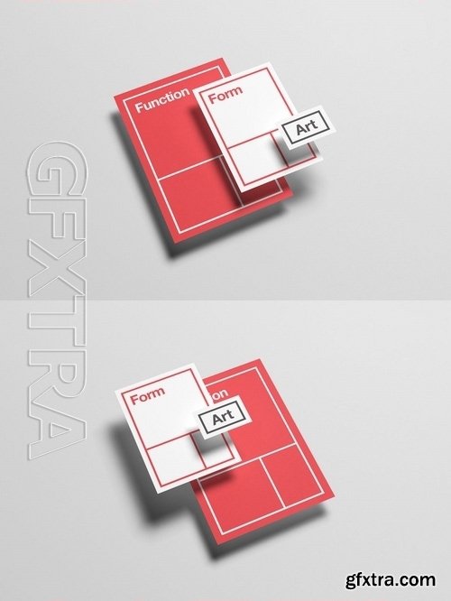 Floating Stationery Mock-Up