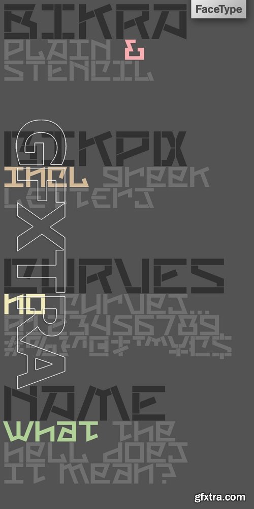 Bikra - Both fonts: $26.00