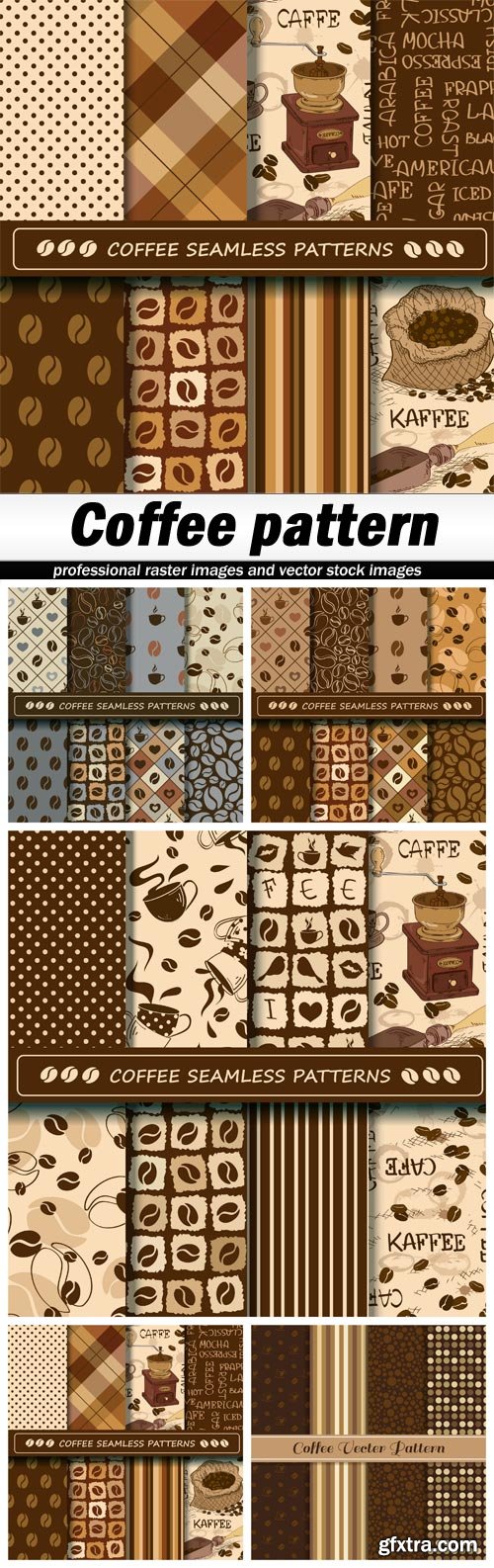 Coffee pattern - 5 EPS