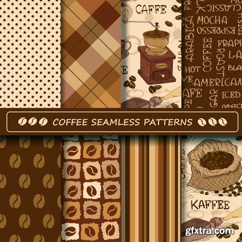 Coffee pattern - 5 EPS