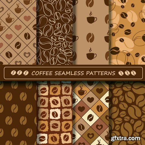 Coffee pattern - 5 EPS