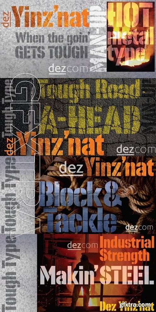 Dez Yinznat Stencil - 1 font: $35.00