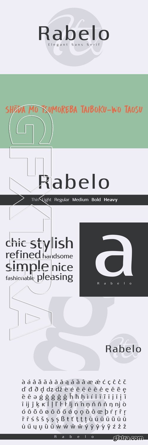 Rabelo - 6 fonts: $42.50