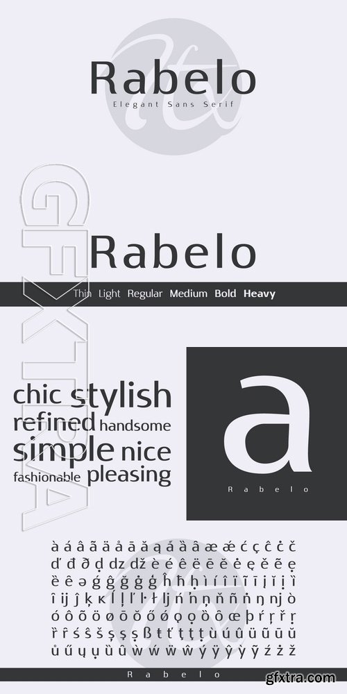 Rabelo - 6 fonts: $42.50