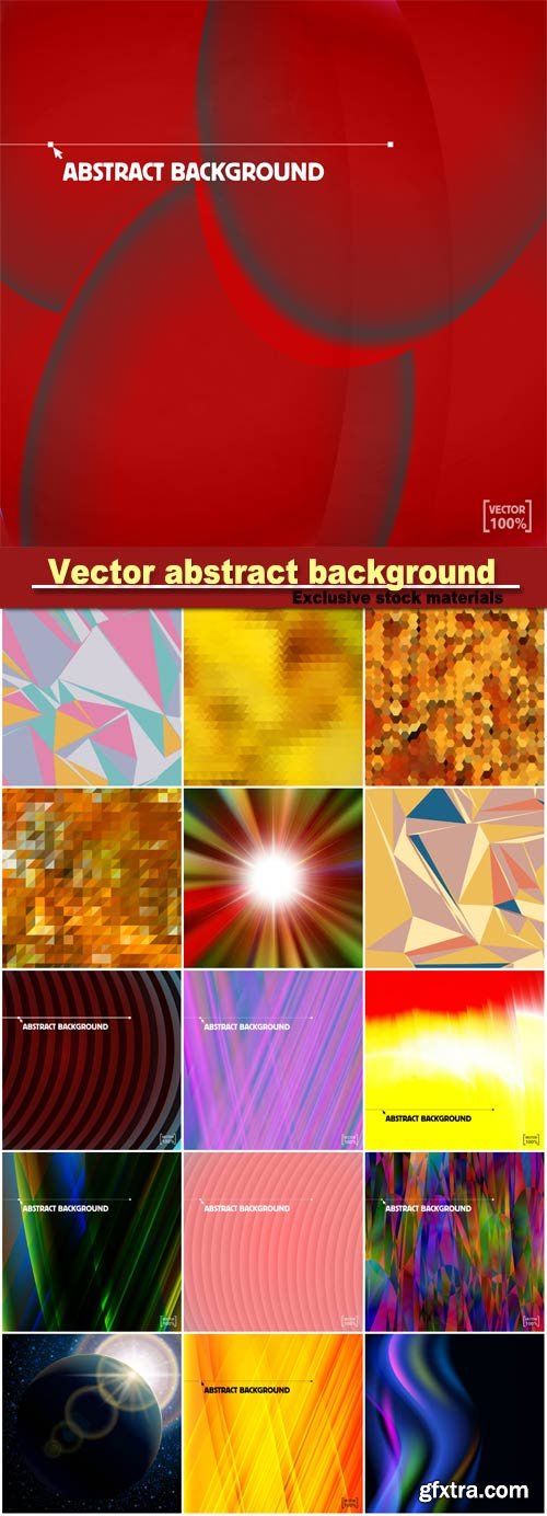 Multicolor illuminated fantasy vector abstract background