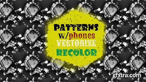 Pattern Design: Create Seamless Patterns with Smart Phones, Seamless Swatches, Vectorize, Recolour