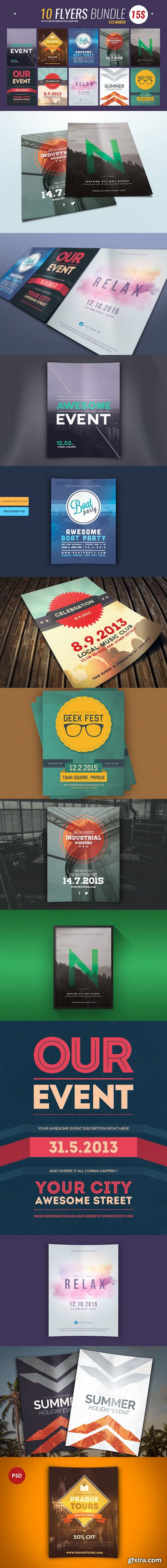 CM - 10 Flyer Templates Bundle 751305