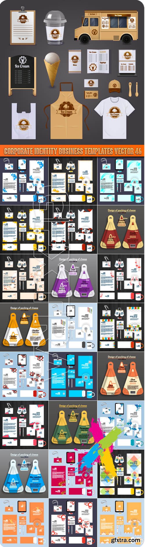 Corporate identity business templates vector 46