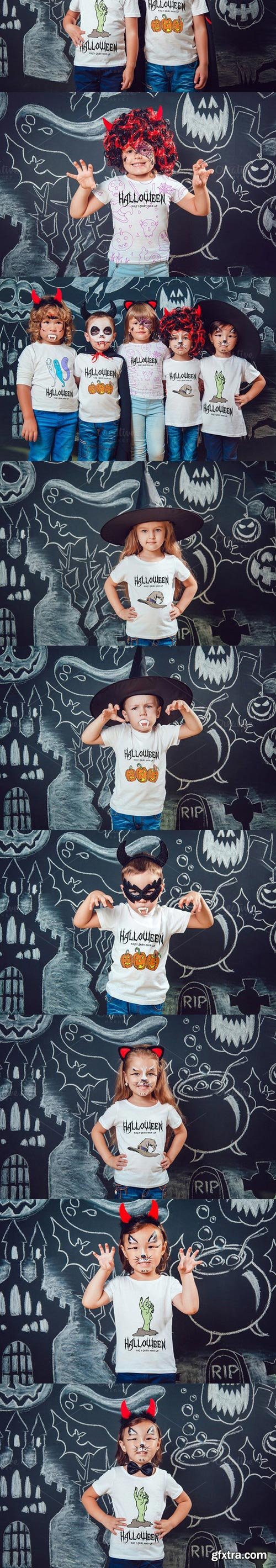 CM - Halloween Kids T-Shirt Mock-Up 903144