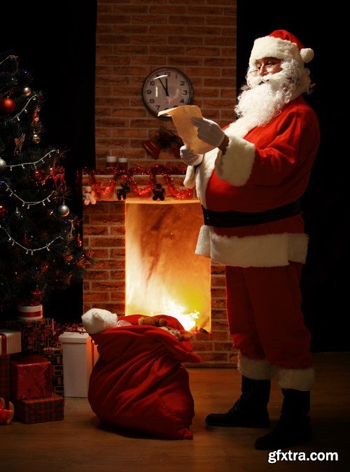 Santa Claus & Christmas Gifts - 16xUHQ JPEG